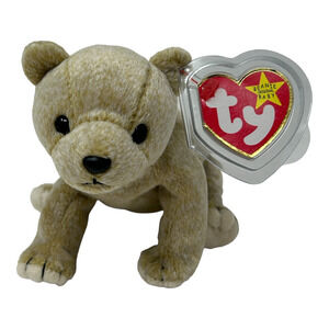 Ty Beanie Baby Almond the Bear Adorable Hungry Cub DOB April 14, 1999 w Tag